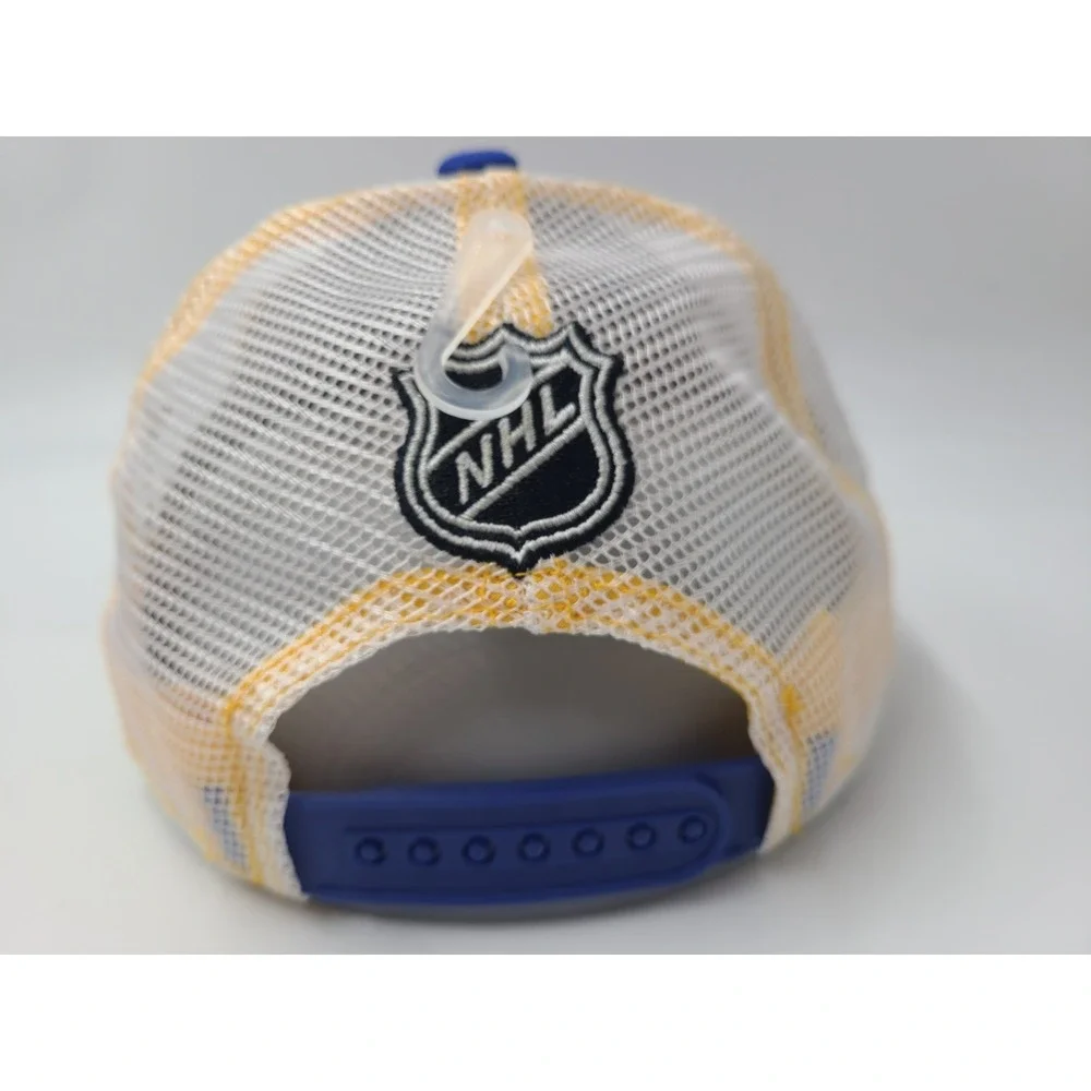 Kids 4-7 St Louis Blues Mesh Trucker Snapback Hat Cap Boys NHL Hockey Blue White